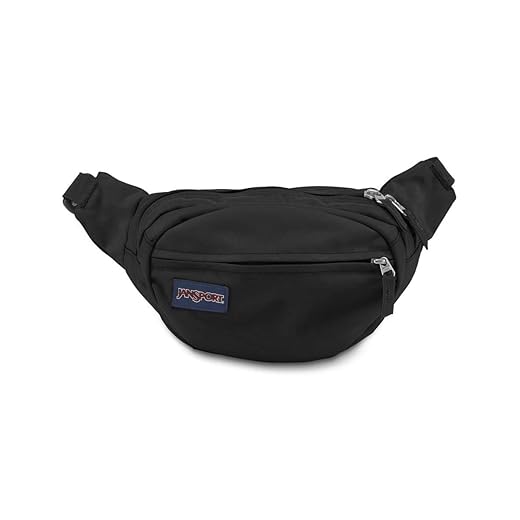 Jansport Fifth Avenue Fanny Pack Crossbody Bags, Black, One Size