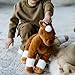The Petting Zoo Standing Chestnut Horse Stuffed Animal Plushie, Gifts for Kids, Wild Onez Barnyard Animals, Brown Horse Plush Toy, 12 inches