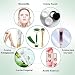 Rodillo de Jade,3 en 1 Dermaroller,Facial Masaje Piedra,rodillo facial titanio,Masajeador Facial Antienvejecimiento...