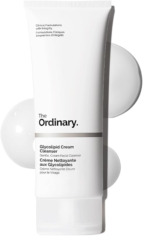 Glycolipid Cream Cleanser, Gentle Makeup Removal with Plant-Derived Glycolipid Agents, 5.1 Fl Oz