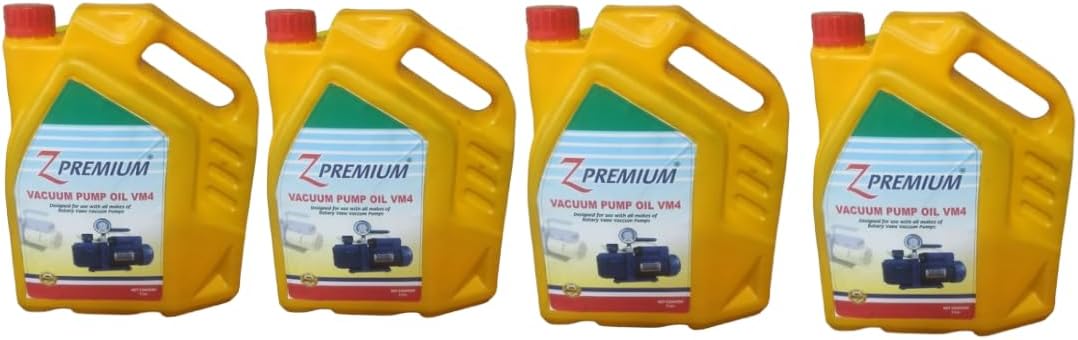 ZPremium Vacuum Pump Oil VM4 | 5 Litre Pack | Suitable for Vacuum Pump Lubrication, Heat Dissipation, and Contaminant Removal | For Use in Industrial and Equipment Maintenance