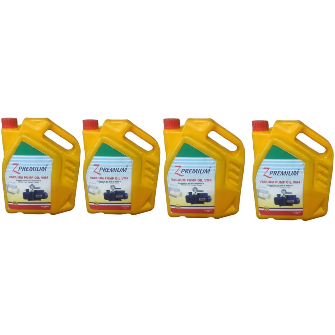 Vacuum Pump Oil VM4 | 5 Litre Pack | Suitable for Vacuum Pump Lubrication, Heat Dissipation, and Contaminant Removal | For Use in Industrial and Equipment Maintenance