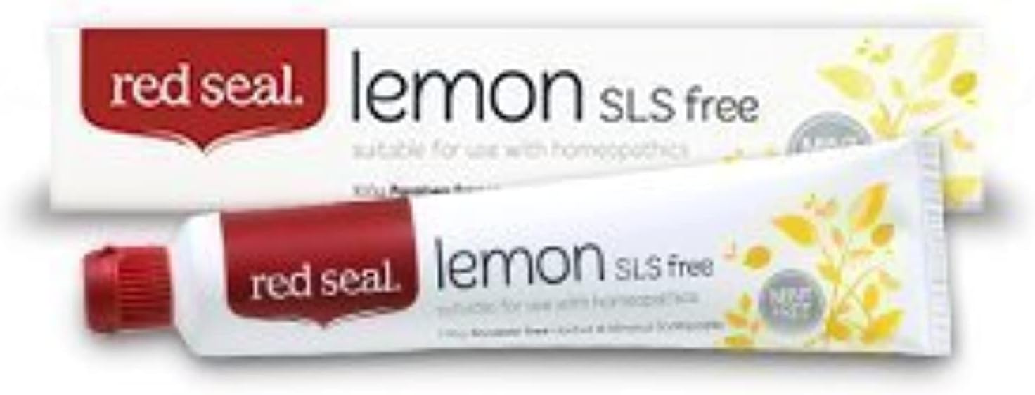 Red Seal Natural Lemon SLS Free Toothpaste That's Mint-free