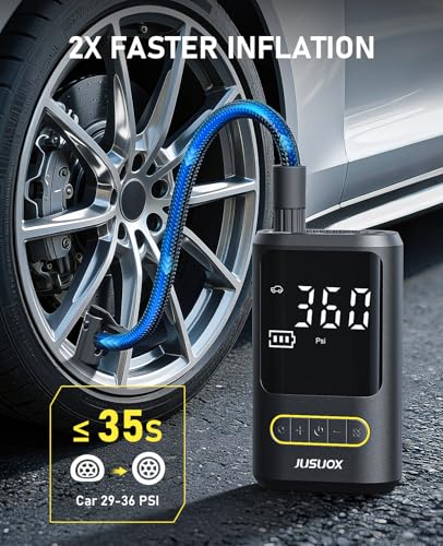 JUSUOX Cordless Tire Inflator 150PSI