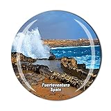 Imán de nevera Fuerteventura España Imán de cristal para el turismo recuerdo colección de regalo refrigerador magnético