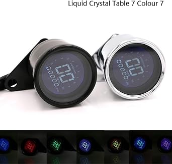 Speedometer Odometer Universal Motorcycle Panel Speedometer Screen Multi-Function Digital Indicator Tachometer Fuel Meter DC 12V Meter