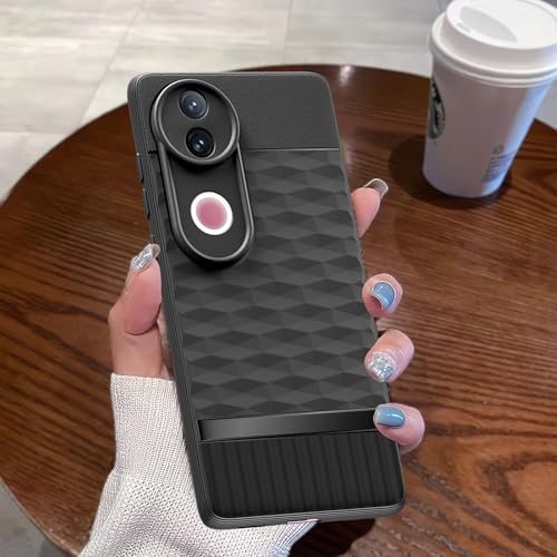Image of Outlouders Back Cover for Vivo T4R 5G / iQoo Z10R 5G / Vivo V50 5G / V50e 5G / V50e 5G | TPU Soft Flexible Shockproof | Full Camera Protection Back Case (Black)
