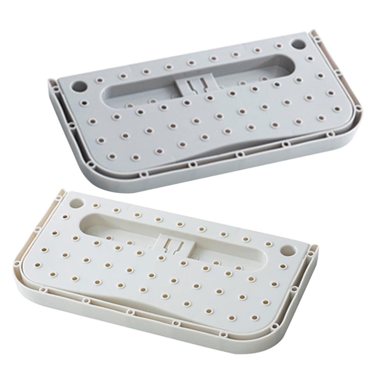 Alipis 2pcs Wall Mounted Shoe Organizer Foldable No Drill Suction Cup Storage Rack for Shoes Umbrellas Bags Space Saving Hanging Holder for Mudroom Living Room