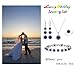 LMXXVJ Royal Blue Created Sapphire Formal Jewelry Set for Women,Platinum Plated Necklace Adjustable Ring Earrings Tennis Bracelet Costume Jewelry Set Fashion Gifts for Mom/Wife/Best Friend/Bridal/Bridesmaid