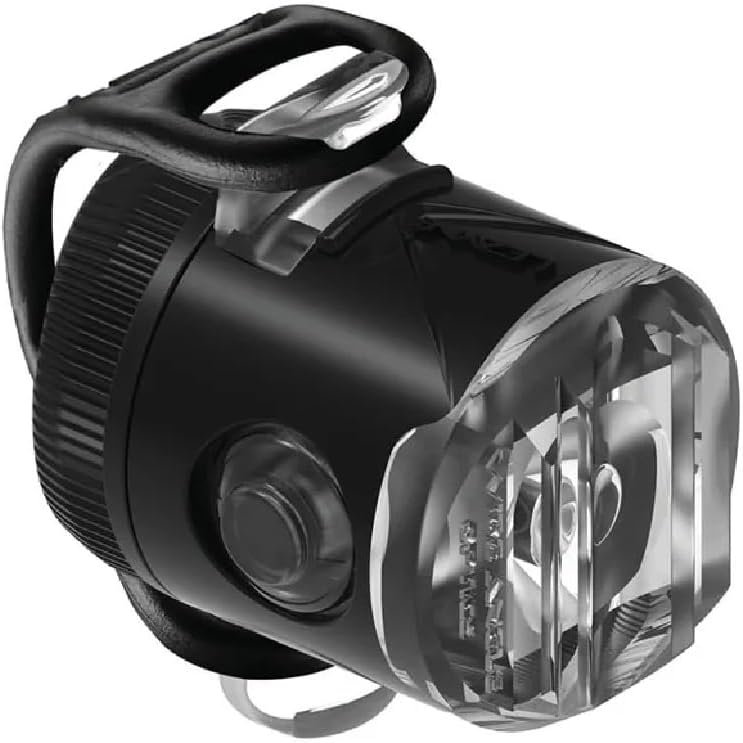 LEZYNE Femto USB Drive Front Bicycle Rechargeable IPX7 White LED Front Light w/Multiple Solid & Flash Modes | Versatile Silicone Rubber Mounting Strap Included, 50/15 Lumens