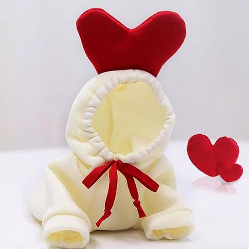 Miniatura 5 de XIAOYU Ropa para mascotas Sudaderas con capucha para perro, sudadera cálida, abrigo para cachorro, ropa de otoño e invierno, overol con capucha de