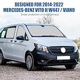 Technologia Termomata zamiennik dla Mercedes-Benz VITO III W447 / Viano 2014-2022, kabina kierowcy 7-częściowa, aluminiowa folii składana osłona przeciwsłoneczna, osłona przeciwsłoneczna na przednią
