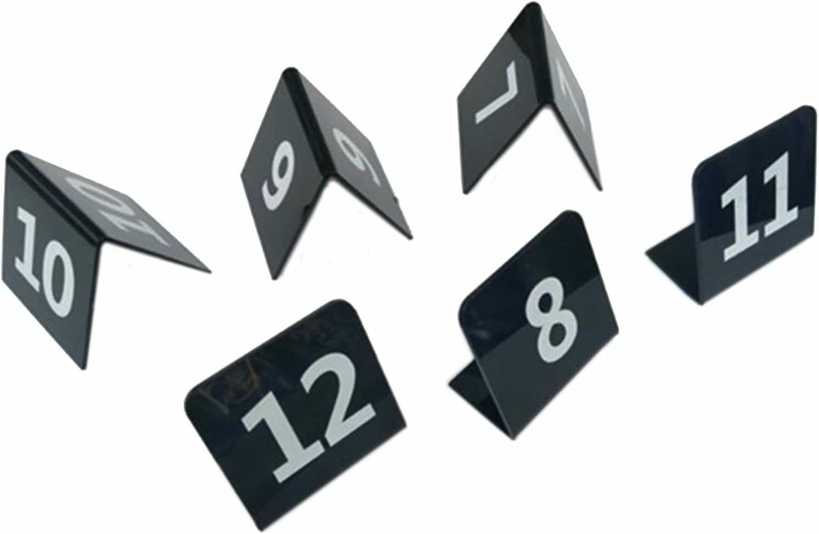 Étiquettes numériques de table acrylique 1-100 placez les cartes