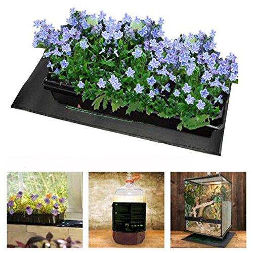 Bureze Garden 20 x10 Inch Seedling Heating Pads Germination Propagation Clone Reptile Starter Warm Mat