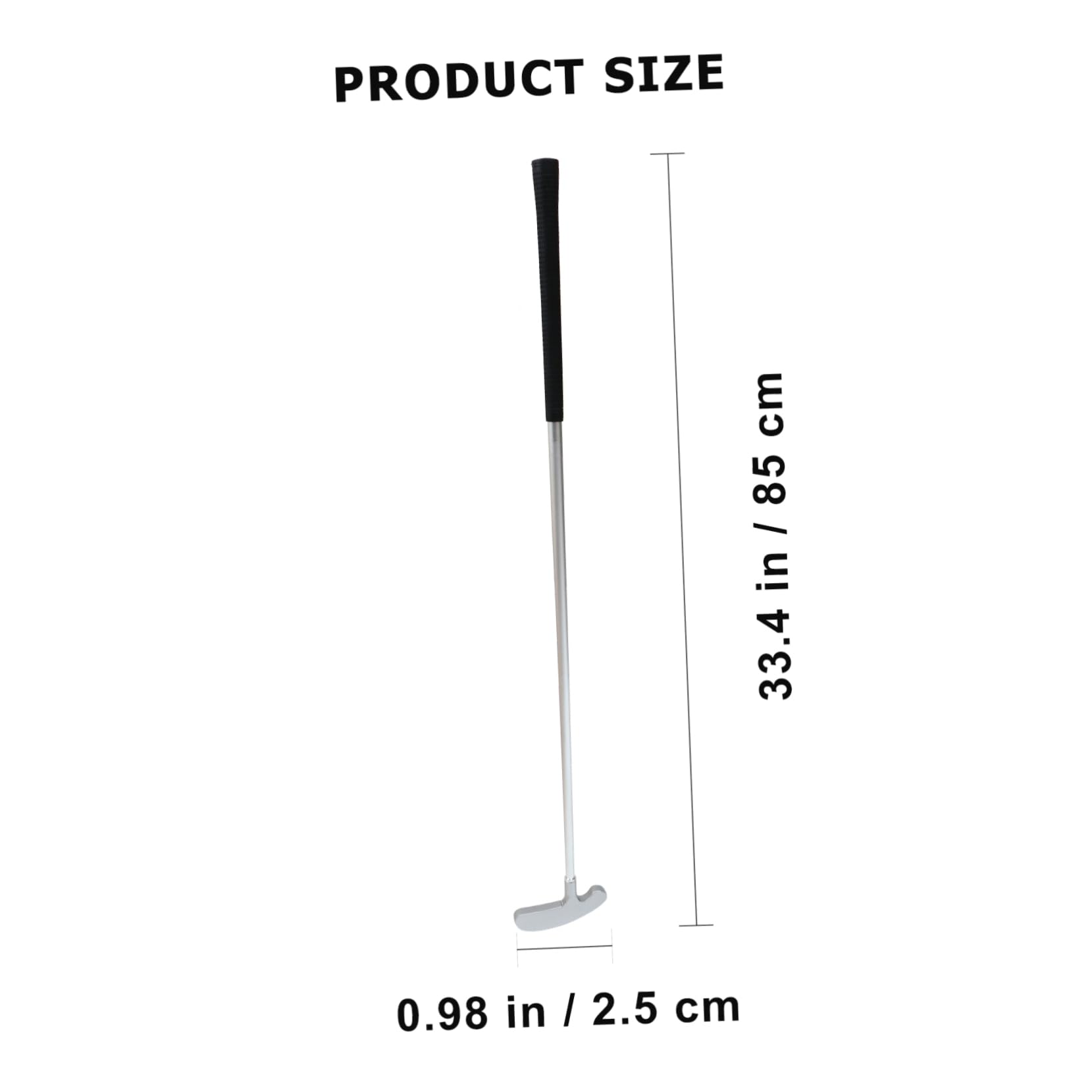 BESPORTBLE Golf Putter by 3-Section Folding Putter Portable and Easy Assembly Golf Practice Club Zinc Alloy for Traveling and Indoor Use