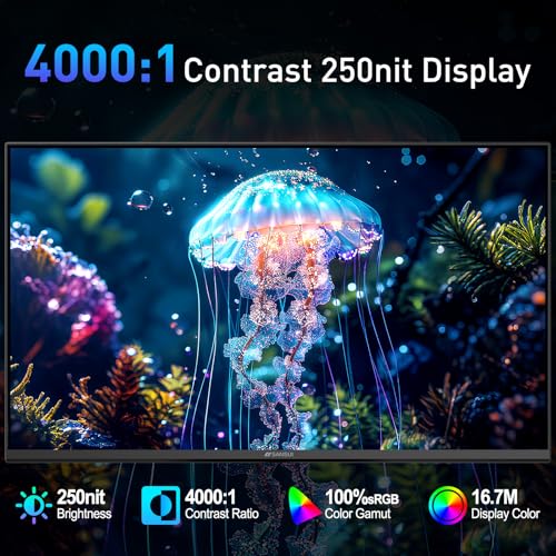 undefined SANSUI 22 Inch 120Hz Monitor, FHD Computer Monitor 4000:1 Contrast Ratio with Adaptive Sync, HDR 100% sRGB, HDMI 2.1 x 2, VESA Mount, Eye Care for Home/Office (ES-22X3AH, One HDMI Cable Included). の商品画像 2