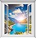 Produktbild GAOJIAN Landschaft Landschaft Serie Vertikale Edition Fake Fenster Aufkleber Fake Fenster Dekoration 3D 3D Simulation Fenster Kulisse Aufkleber 95 * 100CM