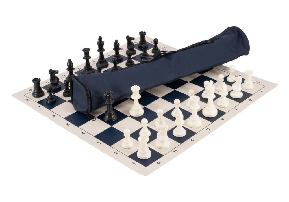 The World's Greatest Chess Set® - Silicone - Navy Blue (Single Weighted)