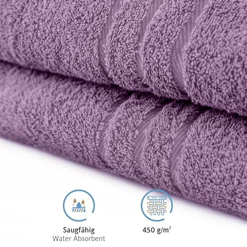 Serviette de sauna grand modèle pour table de massage violette - 5