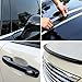Lypumso Gloss Black Vinyl Wrap for Chrome Delete, 4 Inch x 30ft Automotive Grade Self-Adhesive Tape DIY Car Exterior Door Edge Guard, Window Sill Trim Protection Anti-Scratch