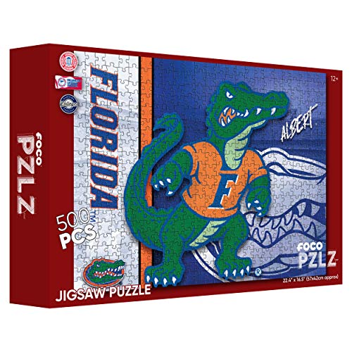 Image of FOCO NCAA Big Logo 500 Piece Jigsaw PZLZ