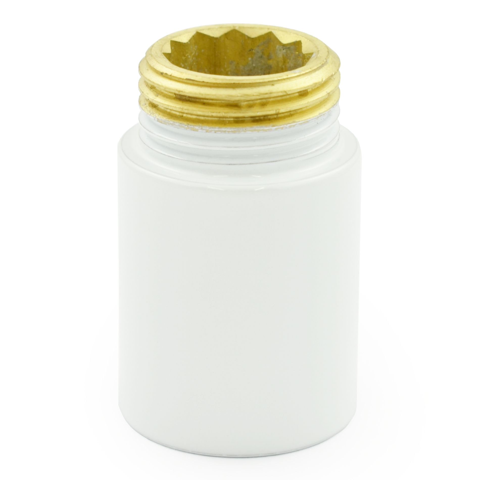 Hot Flow | 30mm Rigid Radiator Valve Extensions 1/2 inch BSP – White