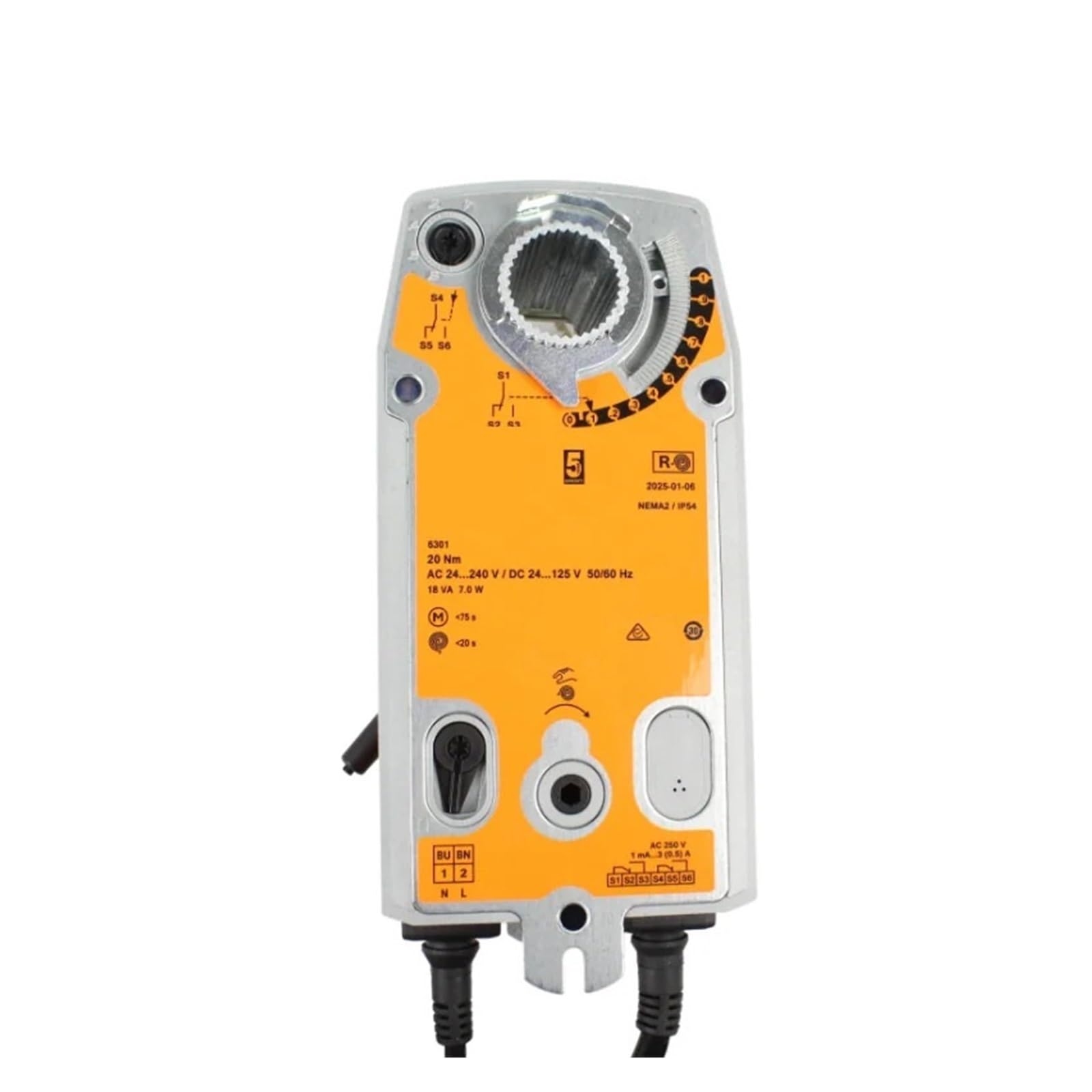SFAX-S2 20Nm AC24-240V/DC24-125V Fail-safe Actuator for HVAC