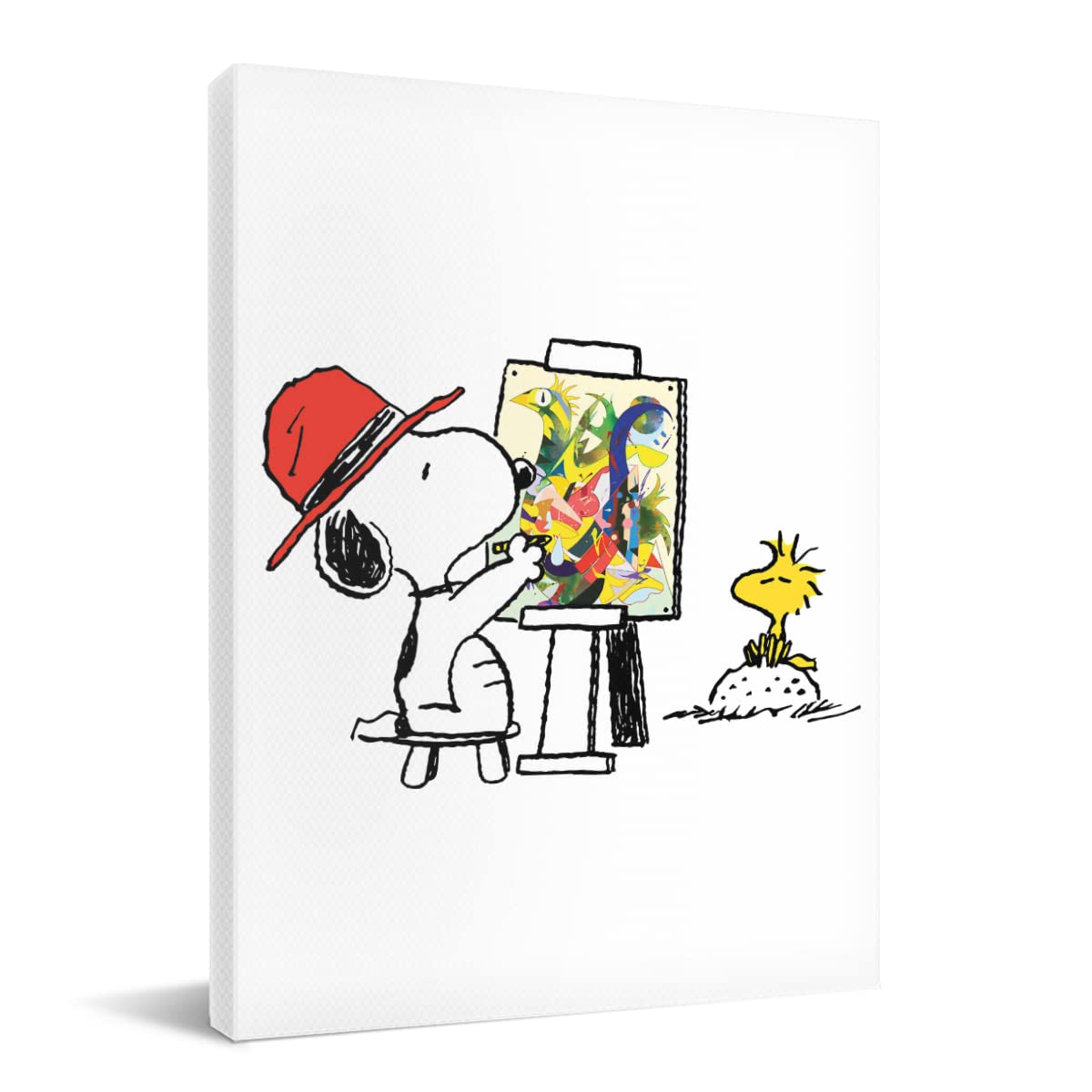 Amazon.co.jp: アートパネル ピーナッツ スヌーピー キャンバス 絵画