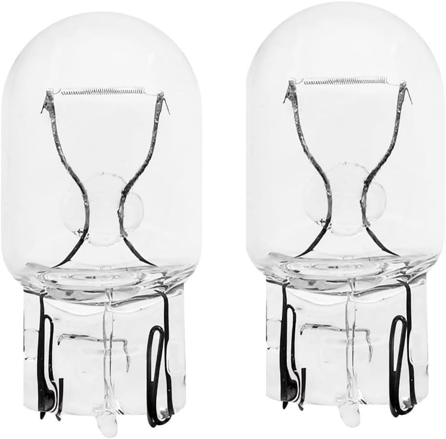 Generisk 1 Pair 12V 21/5W Brake Light Bulbs – Clear Glass, Single Filament, Capless 580 Tail Push Car Bulbs