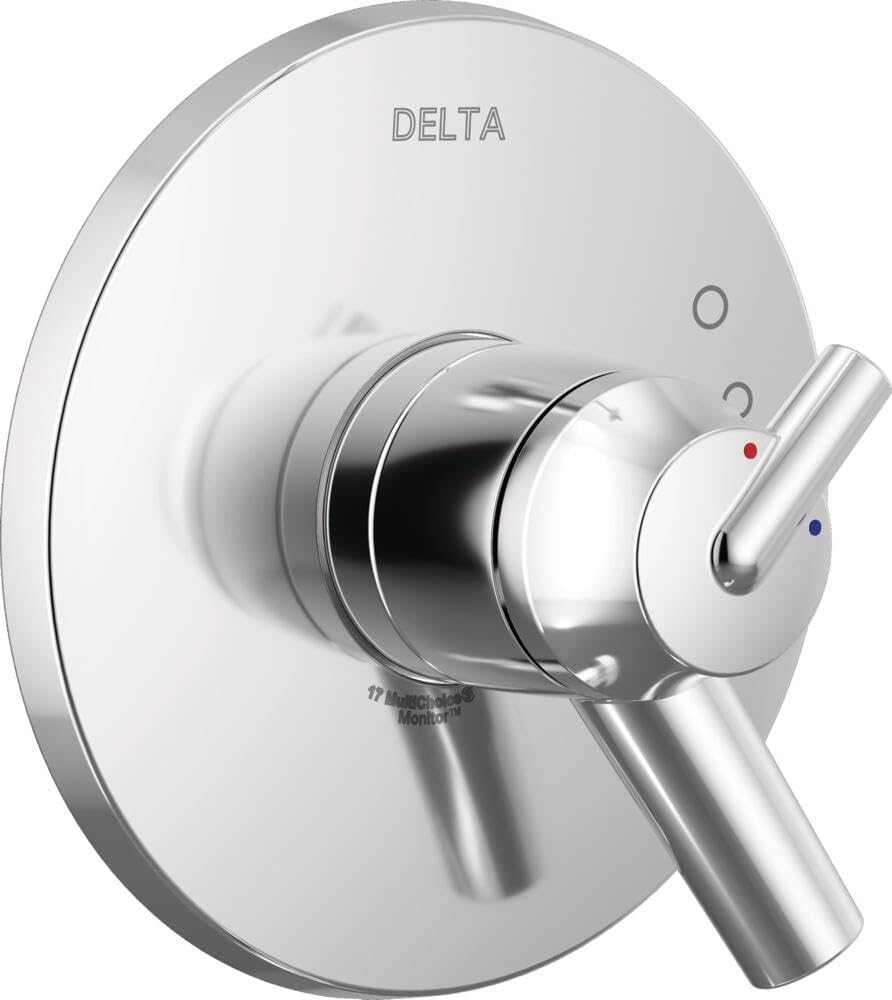 Delta Faucet Trinsic 17 Series Dual-Function Shower Handle Valve Trim Kit, Chrome T17059 (Valve Not Included)