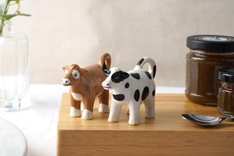 4 Porte-Couverts En Céramique En Forme De Vache | Décoration De Table Drôle & Pratique | Pour Maison, Fête, Cadeau