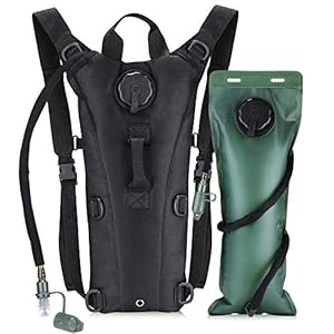 Hydration Pack Backpack with 3L Bladder, Tactical Water Bag for Hiking, Biking, Running, Walking and Climbing