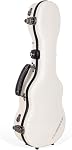 Crossrock Fiberglass Case with TSA Lock for 24'' Concert Ukulele-Milky White (CRF2020CUMW)