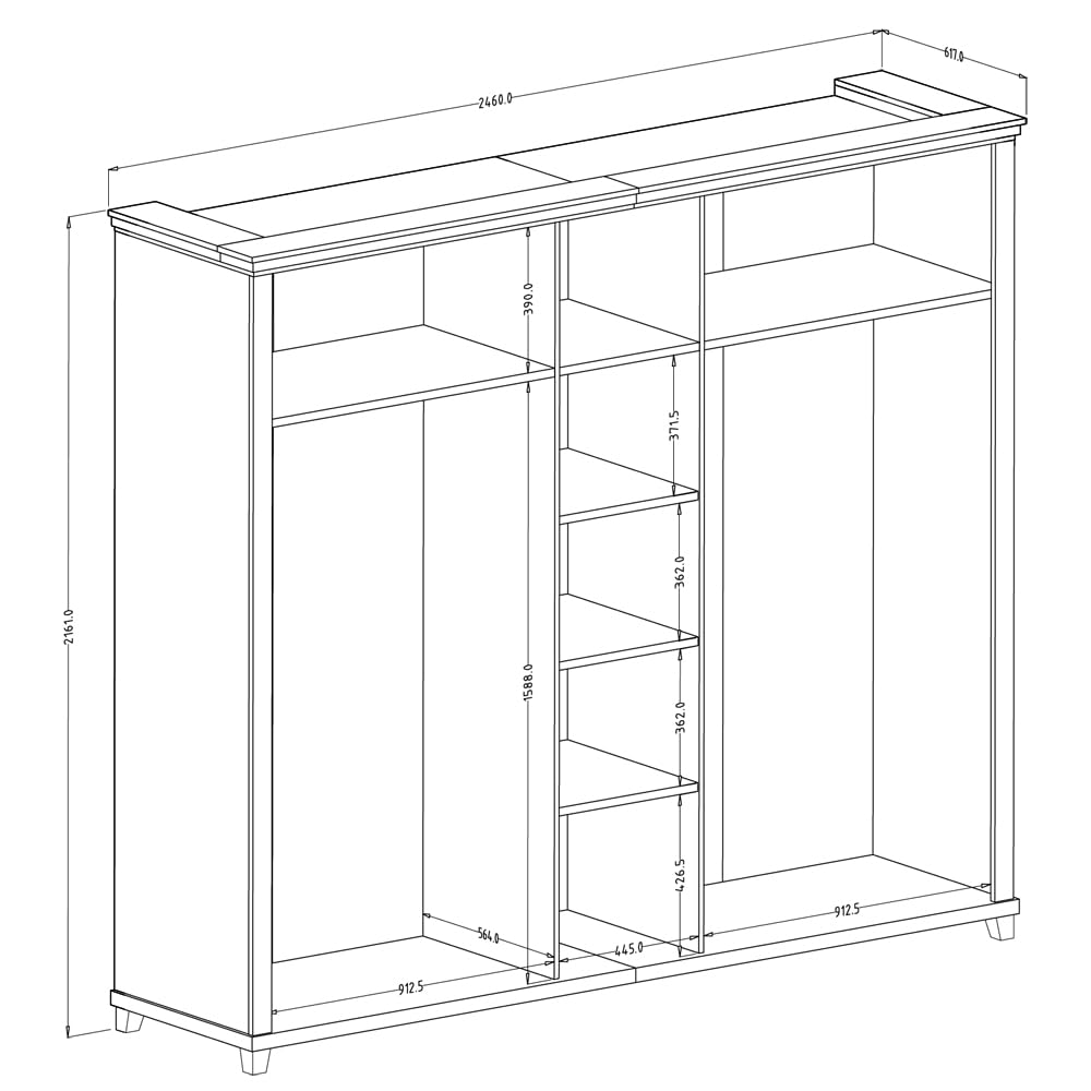 Lomadox Schlafzimmer Set Landhausstil grün Eiche Bettgestell Doppelbett 160x200 cm Liegefläche Nachttisch Nachtschrank Kleiderschrank Spiegeltüren
