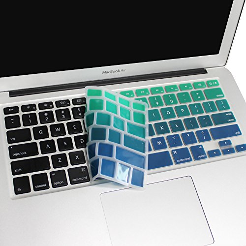 Batianda New Ombre Color Keyboard Cover Protector Silicone Skin For Old Version Macbook Air 13" Macbook Pro 13" 15" 17" (With Or W/Out Retina Display) - Gradient Green #TOP3