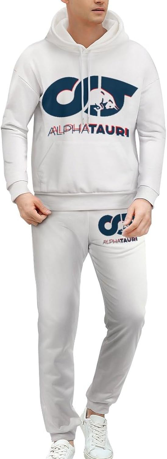 [リヴィマリ] パーカー メンズ 上下2点セット スクーデリア・アルファタウリ 長袖 トレーナー スウェット スポーツウェア フード