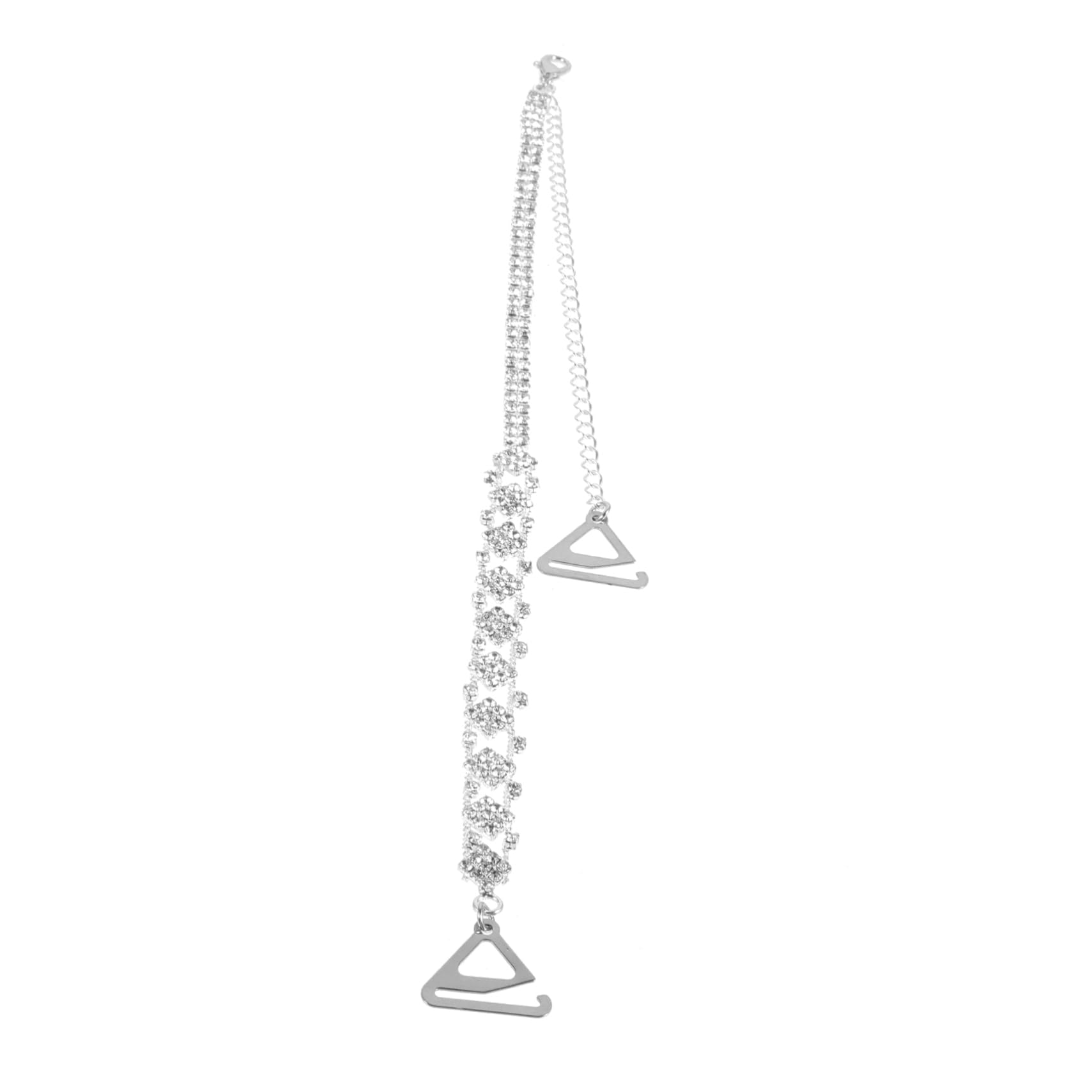 8piezas Correa Decorativa Para Sujetador Brillantes y Removible De Straps Para Mujer Para Ropa De Fiesta y