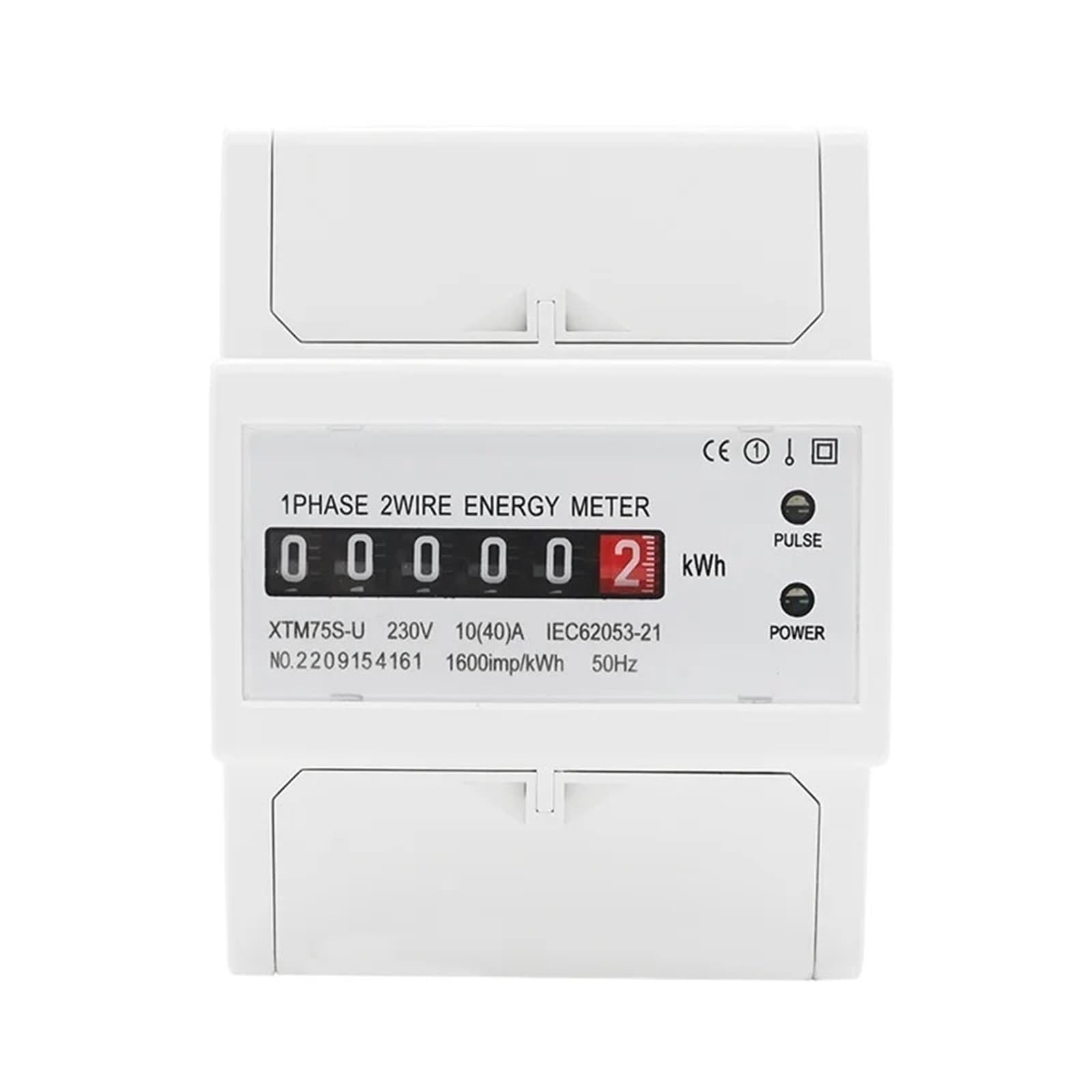 Compteur d'énergie monophasé 50 Hz pour suivre la consommation d'une borne de recharge