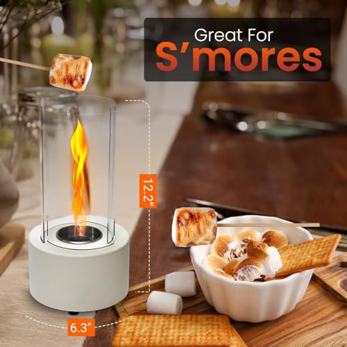 Tornado Lareira de mesa para ambientes internos e externos – Lareira de mesa para reuniões – Queimad