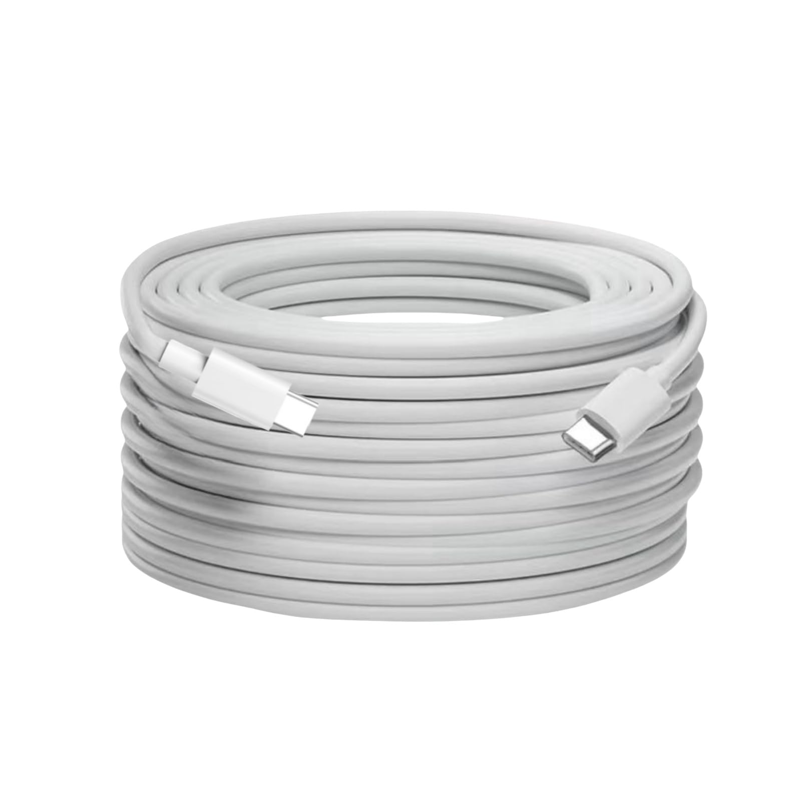 Cable USB C a USB C, cable USB C de carga rápida de 60 W, cable USB-C a USB-C de 20 pies/1 paquete de transferencia de datos de 480 Mbps compatible con iPhone 15/15 Pro/15 Plus/15 Pro Max/iPad Mini