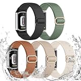 Maledan Sport Nylon Bands Compatible with Fitbit Charge 5/Charge 6, Soft Durable Waterproof Elastic...