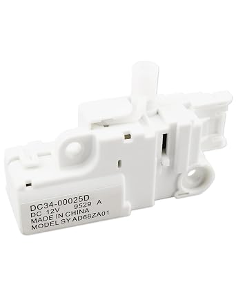 New DC34-00025D Washing Machine Door Lock Switch Fit for Samsung WW90K74150OX WW90K74150SC WW90K74150O WF45K6200AW/A2 WF45K6200AZ/A2, DC 12V