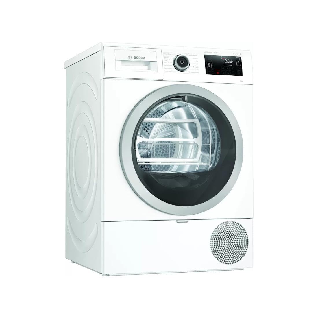 Bosch Secadora Bomba de Calor Wtu87Rh1Es, Blanco y metalizado, 8 Kg