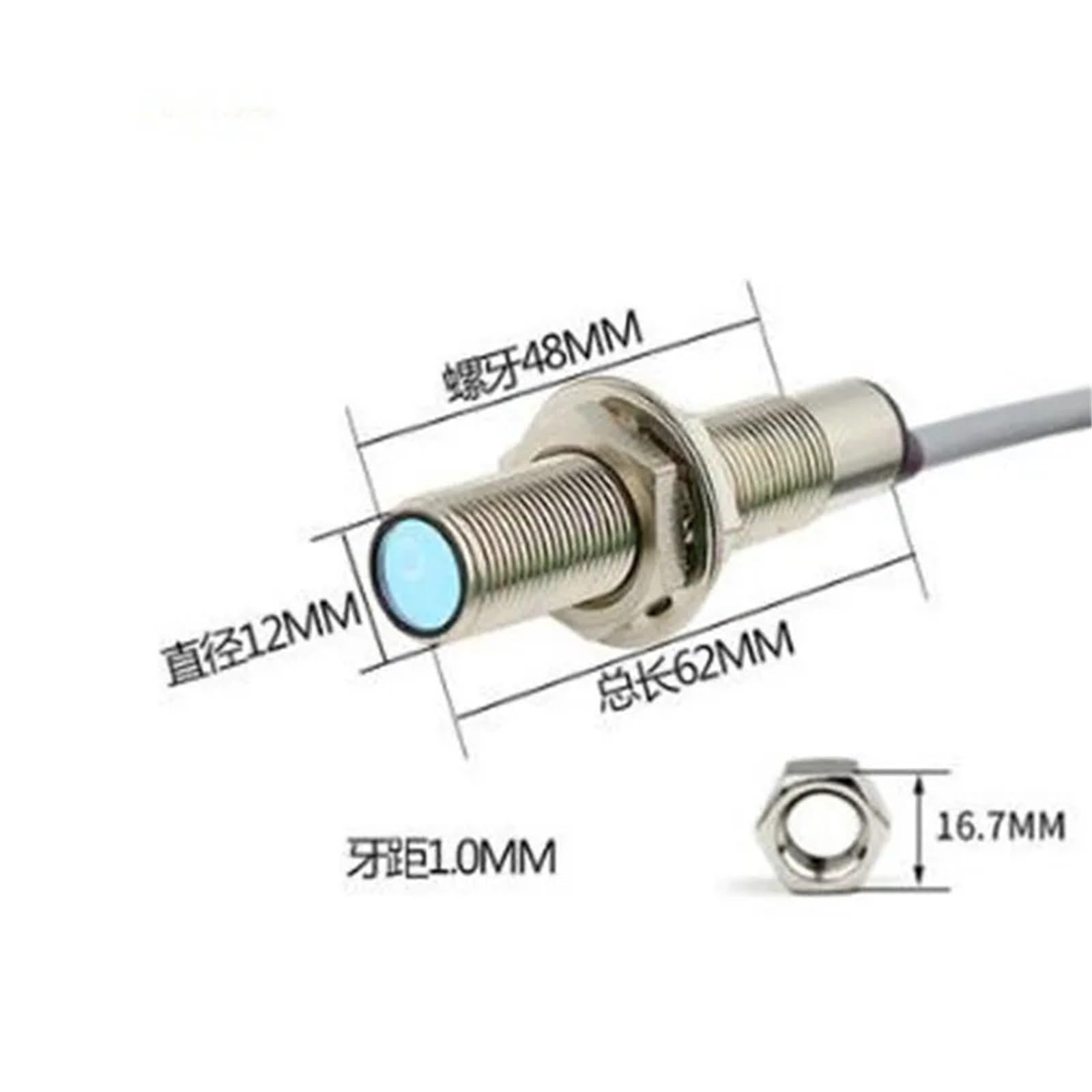 Czujnik fotoelektryczny M12 M18 z odbiciem rozproszonym do dużych odległości (M12 Pnp Open)