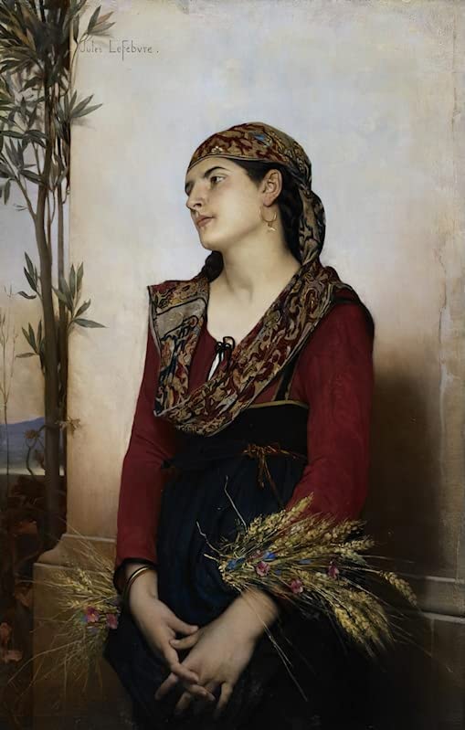 Peinture décorative sur toile de Jules Lefebvre chef-d'œuvre académique 60x90cm