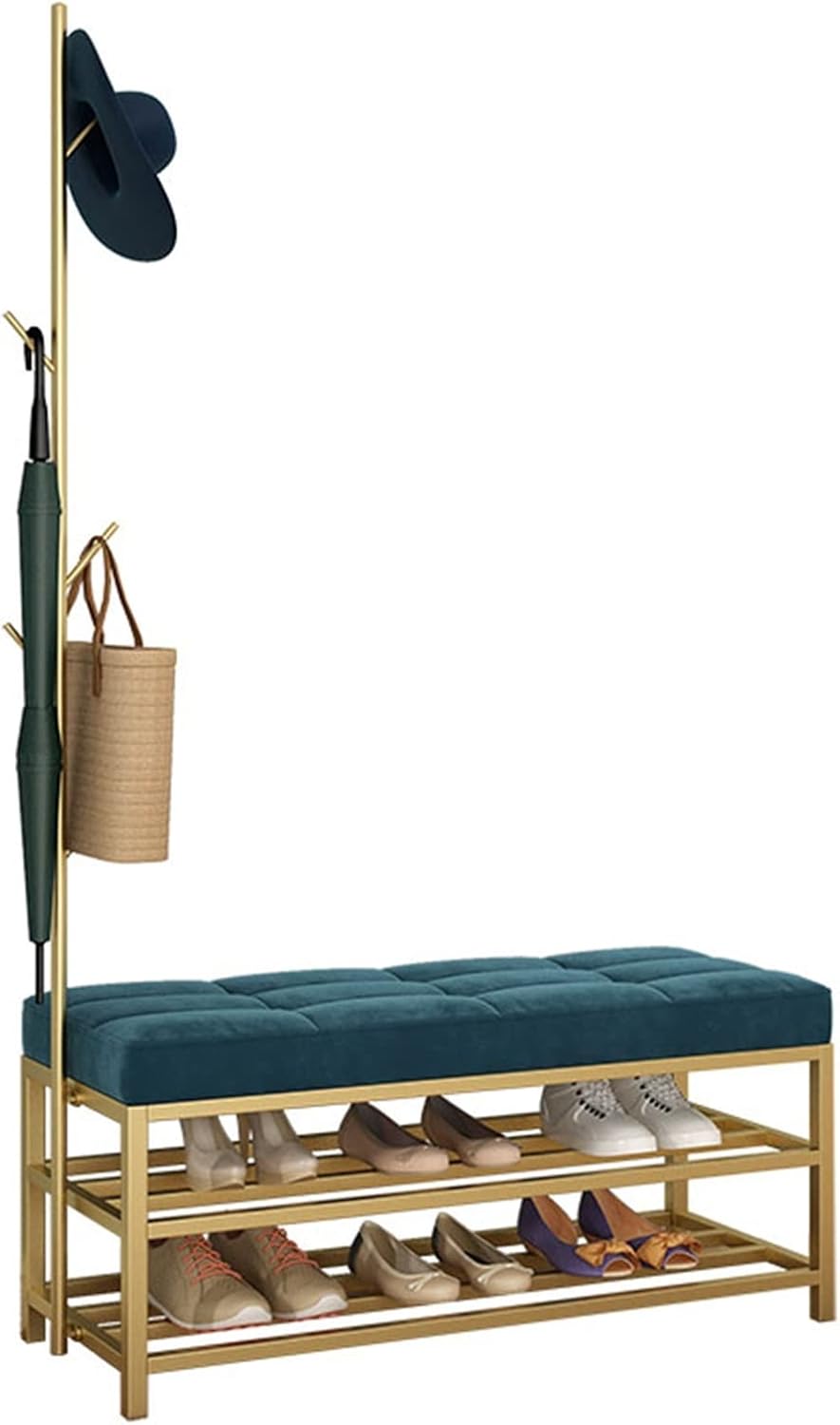 Shoe Rack/Shoe Shelf Shoe Bench, Shoe Rack with Mesh Shelf