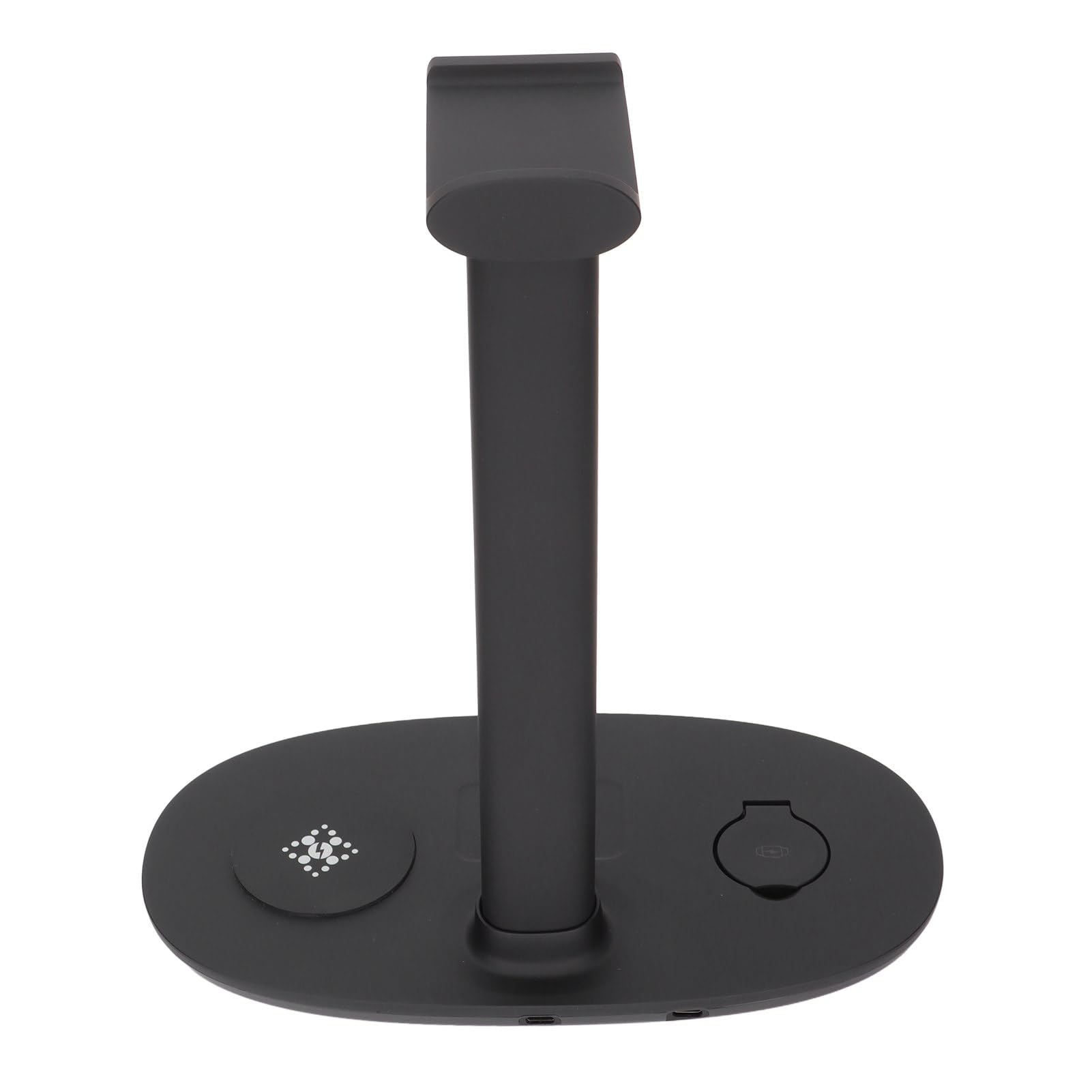 Supporto per Cuffie Caricabatterie Wireless, Design Multifunzionale 4 in 1 con Supporto per Cuffie a Ricarica Rapida da 15 W Organizer da Scrivania, per Modulare con Design Staccabile per