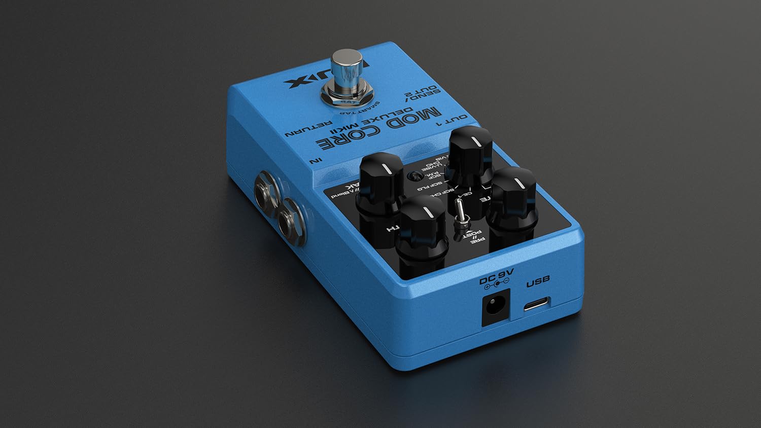 NU-X | Pedale Mod Core Deluxe mkII con nuovi modelli di effetti, opzioni di segnale e routing
