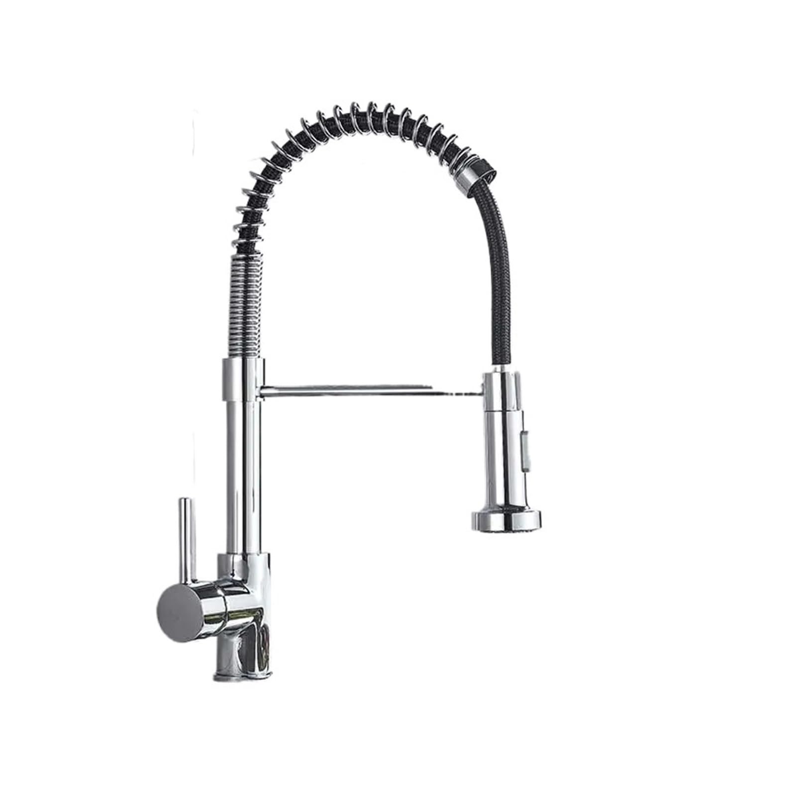 Robinet de cuisine mitigeur évier chaud et froid pulvérisation rotative chrome