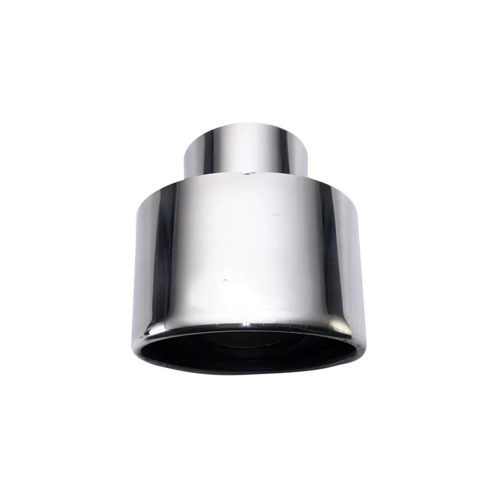 Tuyaux d'échappement voiture silencieux universel 60 mm incliné roulé en acier inoxydable